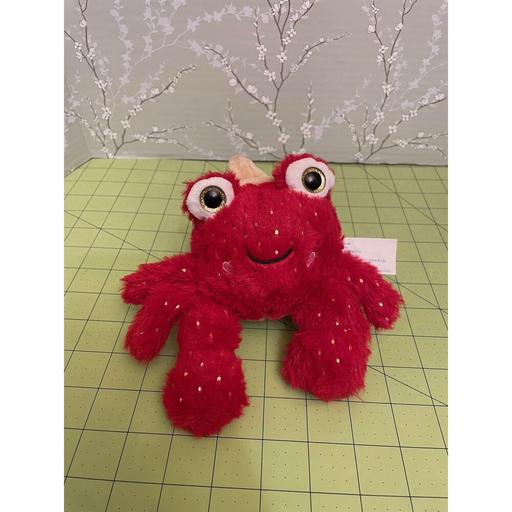 Walmart Hermit Crab Plush Stuffed Animal Red 8” In Shell
